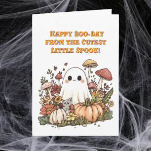 Happy Boo Day Cute Ghost photo Halloween cards