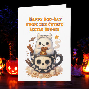Happy Boo Day Cute Ghost photo Halloween cards