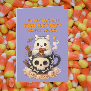 Happy Boo Day Cute Ghost photo Halloween cards