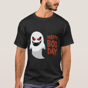Happy Boo-Day Funny Halloween Ghost T-Shirt