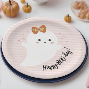 Happy BOO Day Halloween Birthday Paper Plate