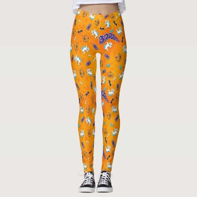 Happy Boo Day Leggings (Front)