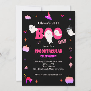 Happy Boo Day   Spooky BOO Day Celebration Invitation