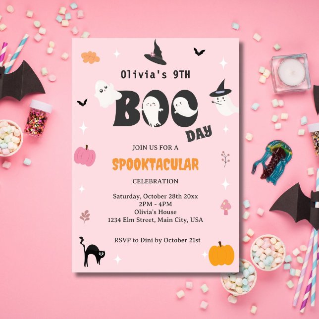 Happy Boo Day | Spooky BOO Day Celebration Invitation (Creator Uploaded)