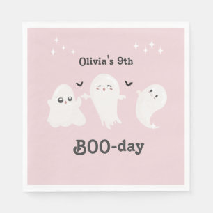 Happy Boo Day   Spooky BOO Day Celebration Napkin