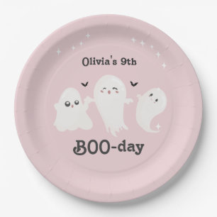 Happy Boo Day   Spooky BOO Day Celebration Paper Plate