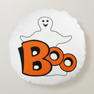 Happy Boo Ghost Round Cushion