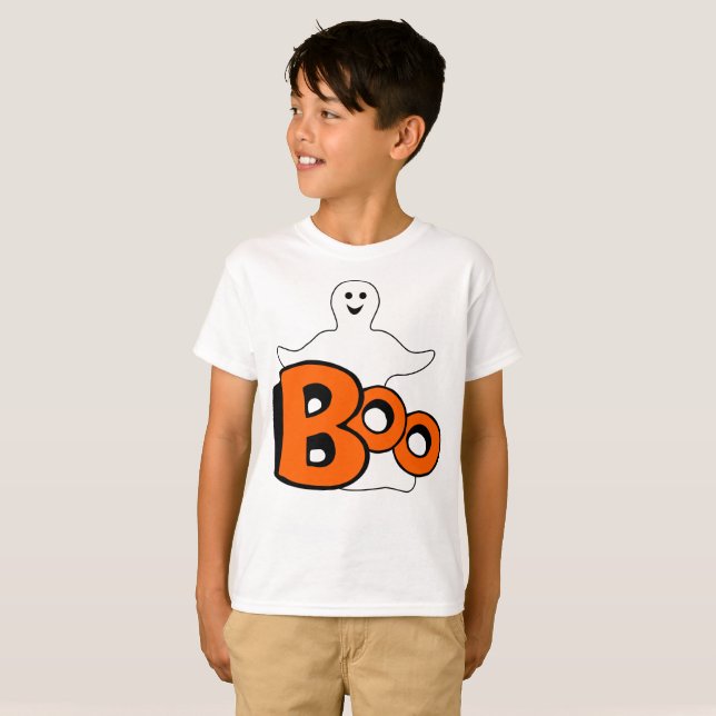 Happy Boo Ghost T-Shirt (Front Full)