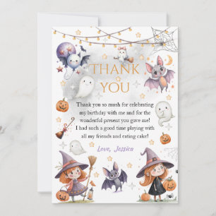 Happy Boo Halloween Thank You Card – Cute Ghost