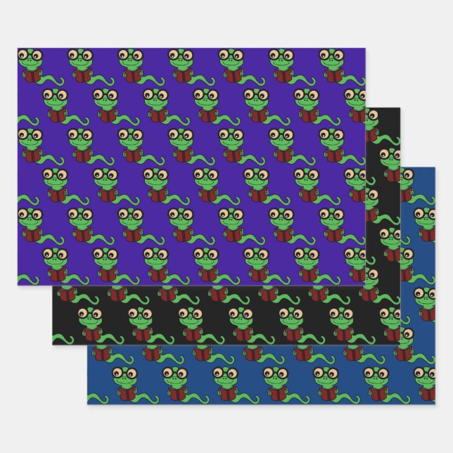Happy Bookworm Collection Wrapping Paper Sheet (Set)