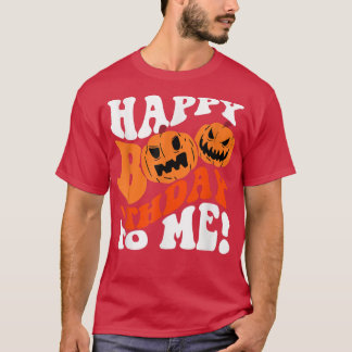 Happy BooThday to Me Pumpkin Jack O Lantern Hallow T-Shirt