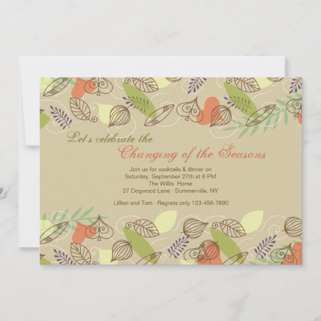 Happy Border Invitation (Front)