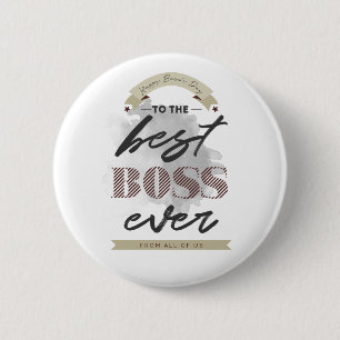 Happy Boss's Day 6 Cm Round Badge