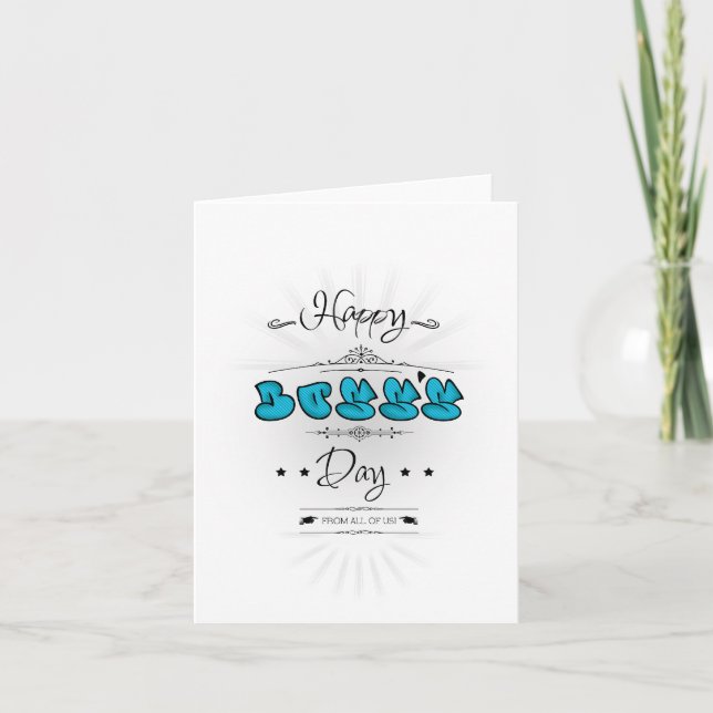 Happy Boss's Day Card (Front)