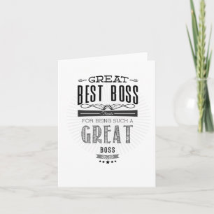 Happy Boss's Day Card