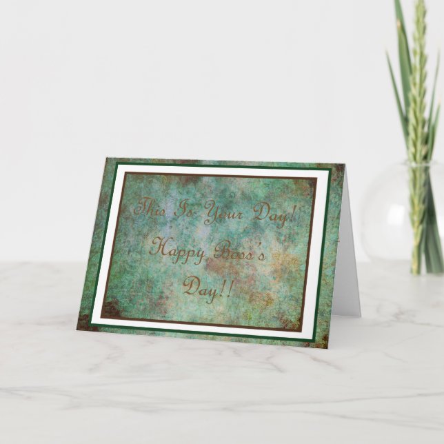 Happy Boss's Day Card! Card (Front)