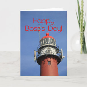 Happy Boss's Day Lighthouse Card