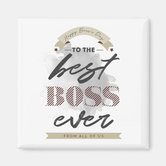 Happy Boss's Day magnet (Front)