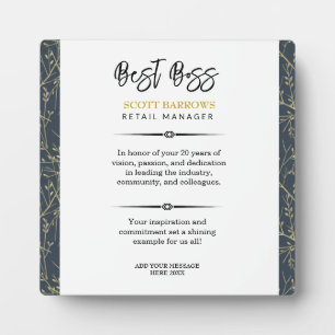 Happy Boss's Day Plaque