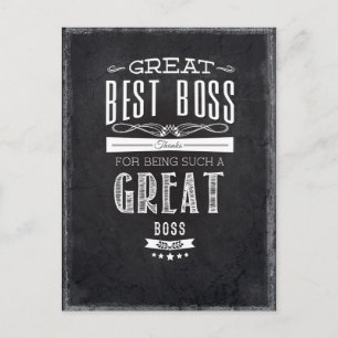 Happy Boss's Day Postcard