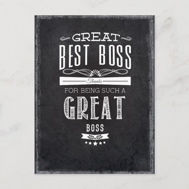 Happy Boss's Day Postcard (Front)