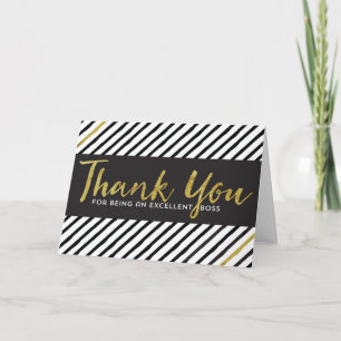 Happy Boss's Day Thank You Card