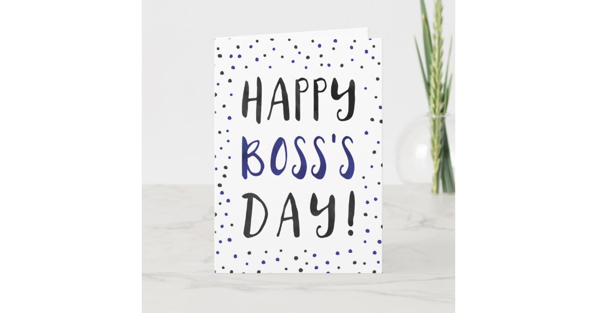 Happy Boss's Day Thank You Card | Zazzle.co.uk