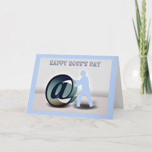Happy Boss's Day with @ ampersat sign Card