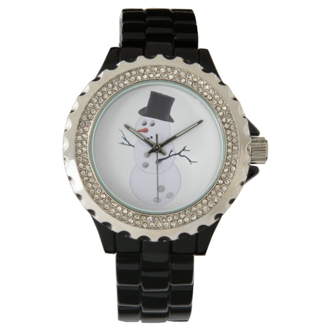 Happy Bowlidays Snowman Watch (Front)