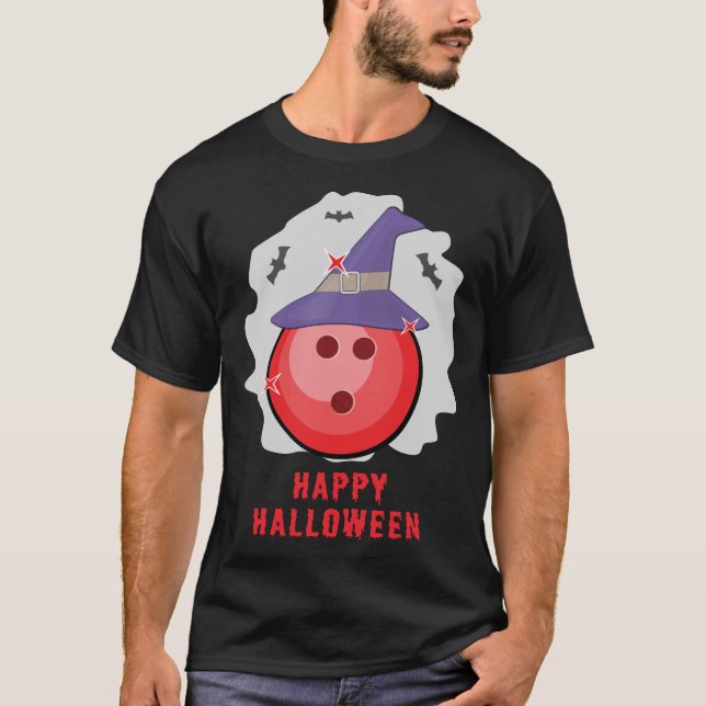 Happy Bowling Halloween - Funny T-Shirt (Front)