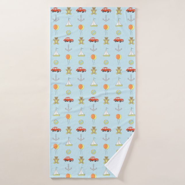 Happy boy bath towel (Bath Towel)