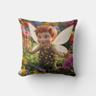 Happy Boy Fairy Cushion
