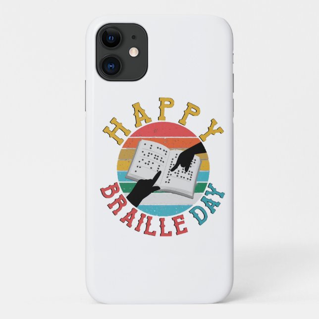 Happy Braille Day Case-Mate iPhone Case (Back)