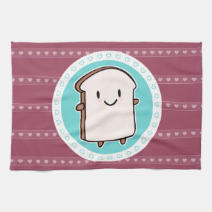 Happy Bread Slice Tea Towel