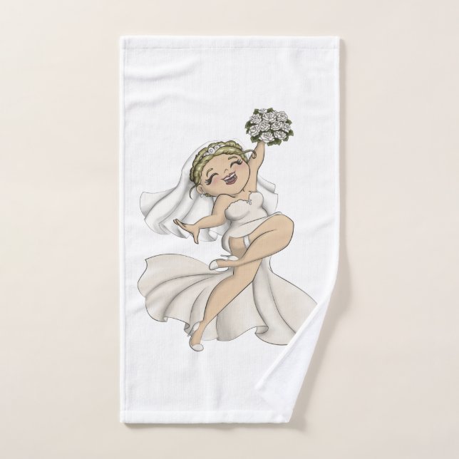 Happy Bride 02 Hand Towel (Hand Towel)