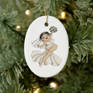 Happy Bride 11 Ceramic Tree Decoration