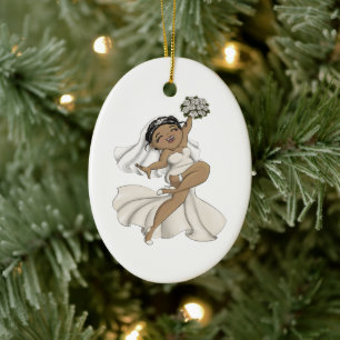 Happy Bride 11 Ceramic Tree Decoration