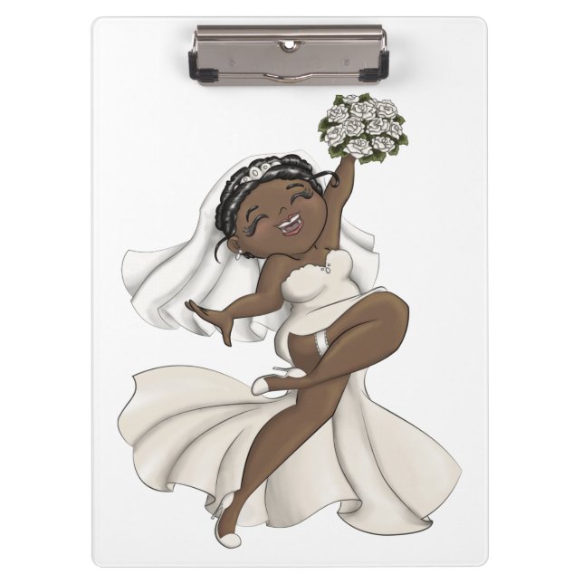 Happy Bride 11 Clipboard (Front)
