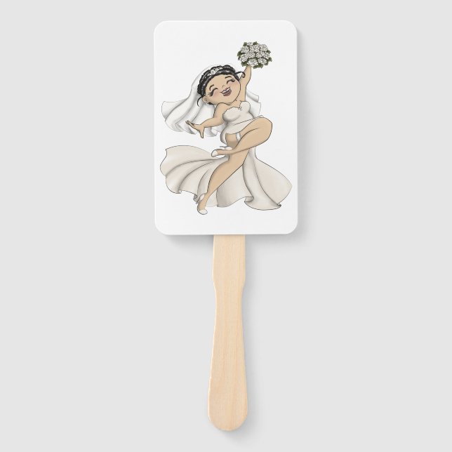 Happy Bride 11 Hand Fan (Front)