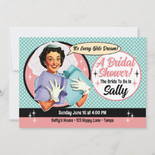 Happy Bride Bridal Shower Invitation 