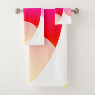 Happy Bright Colours Abstract Art Bath Towels