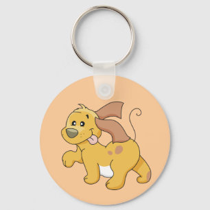 Happy Brown Dog Tshirts and Gifts Key Ring