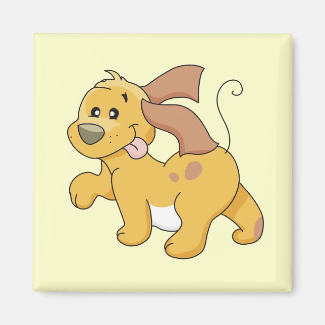 Happy Brown Dog Tshirts and Gifts Magnet (Front)