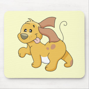 Happy Brown Dog Tshirts and Gifts Mouse Mat
