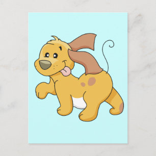 Happy Brown Dog Tshirts and Gifts Postcard