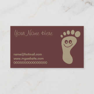 Happy Brown Foot Business Card