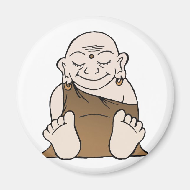Happy Buddha Magnet (Front)