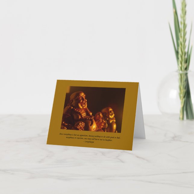 Happy Buddha Note Card (Front)