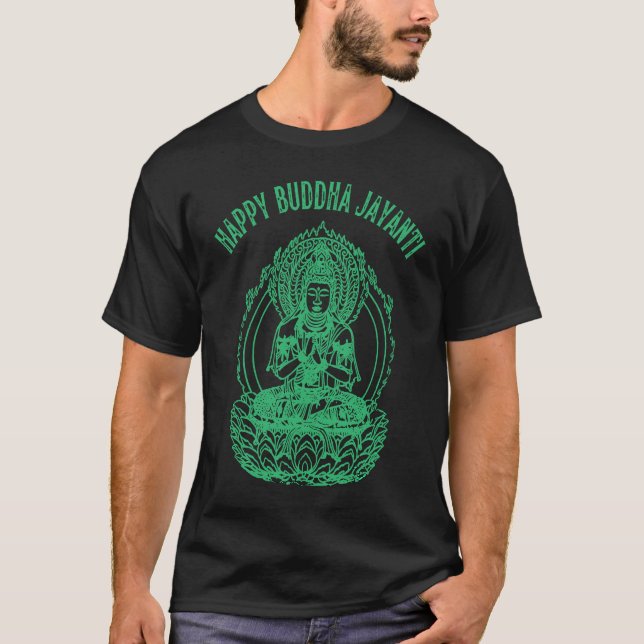 Happy Buddha Vesak Day Jayanti Buddhist T-Shirt (Front)