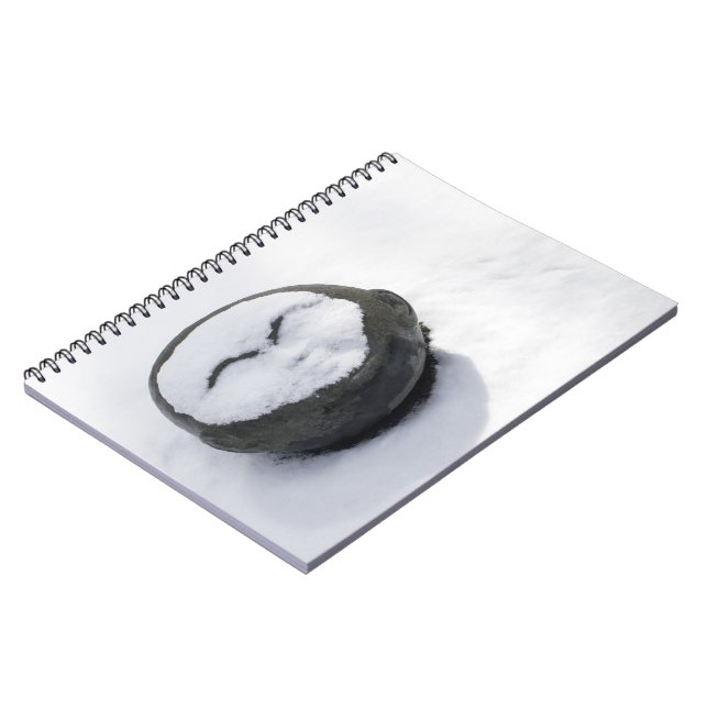 Happy Buddha With Snow Facial Notebook (Left Side)